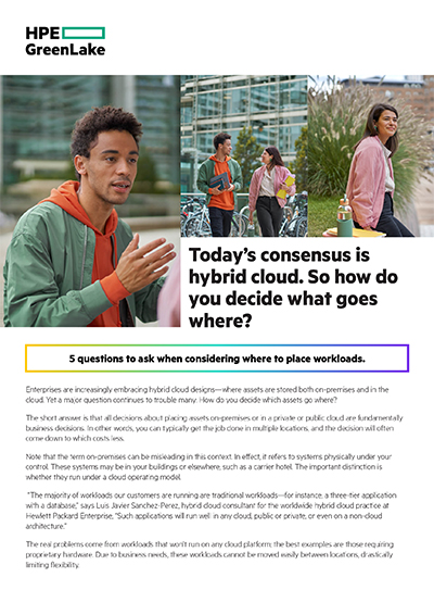 Hybrid Cloud, Smart Choices: 5 Questions to Help You Place Workloads Wisely